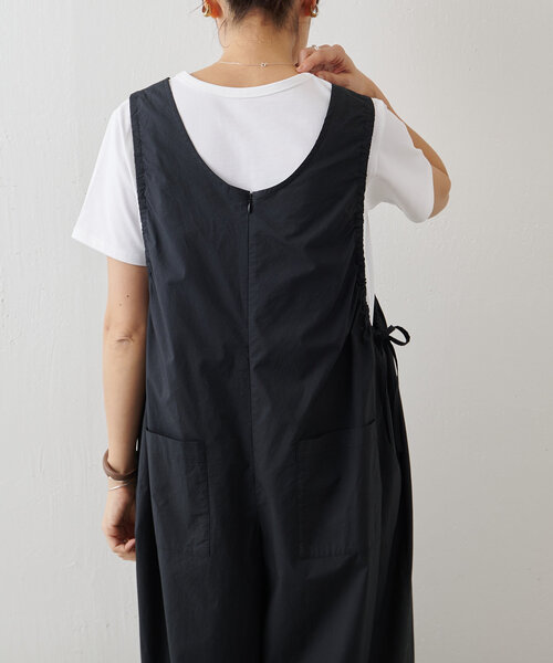 BEARDSLEY（ビアズリー）の「サイドギャザーサロペット（サロペット/オーバーオール・レディース・ブラック・FREE）」の13枚目の写真