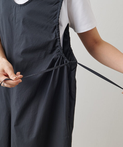 BEARDSLEY（ビアズリー）の「サイドギャザーサロペット（サロペット/オーバーオール・レディース・ブラック・FREE）」の15枚目の写真