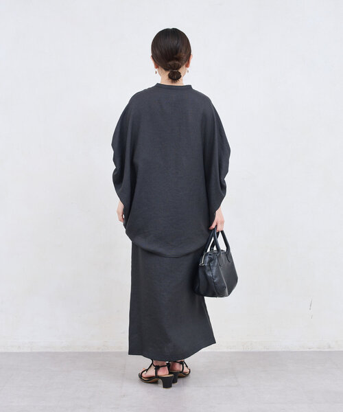 BEARDSLEY（ビアズリー）の「麻調合繊ポケットスカート（スカート・レディース・チャコールグレー/ベージュ・0/1/2）」の18枚目の写真