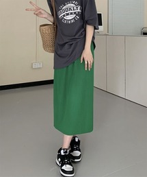 スカート（グリーン・カーキ/緑色系・コーデュロイ）ファッション通販