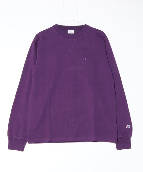 Champion(チャンピオン)の「【Champion/チャンピオン】直営限定コレクション メンズ ロングスリーブTシャツ(Tシャツ/カットソー・メンズ・グレー系その他/ブラック/オフホワイト/グレー/ダークネイビー/ベージュ/パープル/その他35・SMALL/MEDIUM/LARGE/X-LARGE)」の7枚目の写真