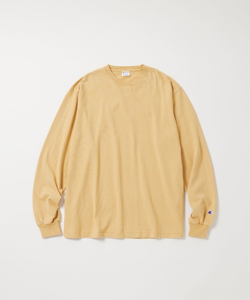 Champion(チャンピオン)の「【Champion/チャンピオン】直営限定コレクション メンズ ロングスリーブTシャツ(Tシャツ/カットソー・メンズ・グレー系その他/ブラック/オフホワイト/グレー/ダークネイビー/ベージュ/パープル/その他35・SMALL/MEDIUM/LARGE/X-LARGE)」の5枚目の写真