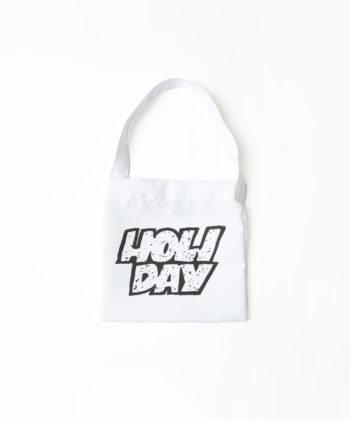 HOLIDAY(ホリデイ)の「MINI TOTE BAG (TWO STEPS) ミニトートバッグ (トゥーステップス)(トートバッグ・レディース・ホワイト/オレンジ/イエロー・ONE SIZE)」の2枚目の写真