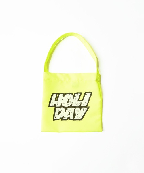HOLIDAY(ホリデイ)の「MINI TOTE BAG (TWO STEPS) ミニトートバッグ (トゥーステップス)(トートバッグ・レディース・ホワイト/オレンジ/イエロー・ONE SIZE)」の3枚目の写真