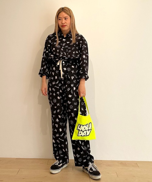HOLIDAY(ホリデイ)の「MINI TOTE BAG (TWO STEPS) ミニトートバッグ (トゥーステップス)(トートバッグ・レディース・ホワイト/オレンジ/イエロー・ONE SIZE)」の11枚目の写真