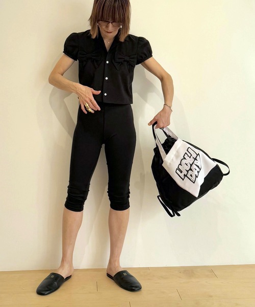 HOLIDAY(ホリデイ)の「MINI TOTE BAG (TWO STEPS) ミニトートバッグ (トゥーステップス)(トートバッグ・レディース・ホワイト/オレンジ/イエロー・ONE SIZE)」の12枚目の写真