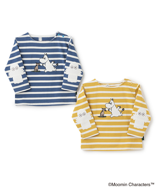kladskap（クレードスコープ）の「MOOMIN/ボーダー長袖Tシャツ（Tシャツ/カットソー・キッズ・ブルー/イエロー・90cm/100cm/110cm/120cm）」の13枚目の写真