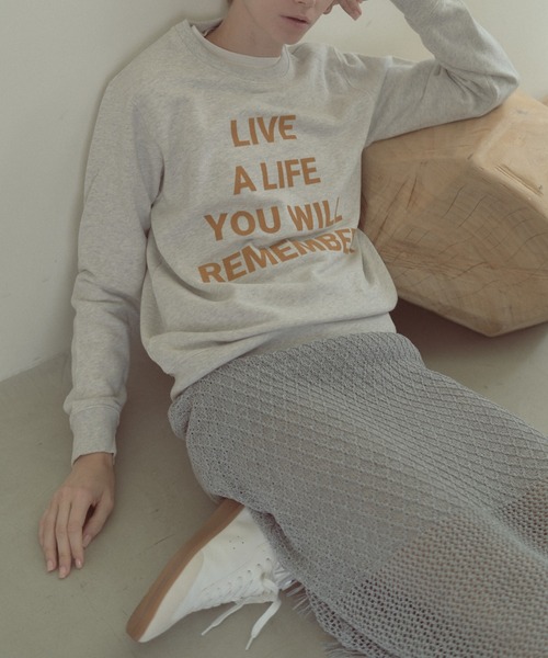 Muel Chic(ミュエルシック)の「Life sweat ライフスウェット(スウェット・レディース・ブラック/ヘザーグレー/オートミール・FREE)」の3枚目の写真
