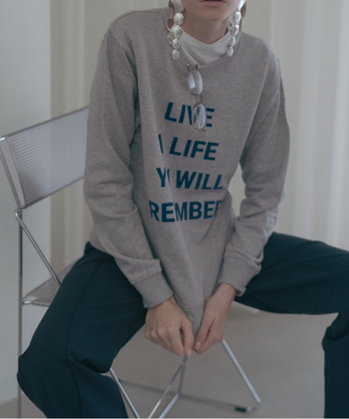 Muel Chic(ミュエルシック)の「Life sweat ライフスウェット(スウェット・レディース・ブラック/ヘザーグレー/オートミール・FREE)」の2枚目の写真