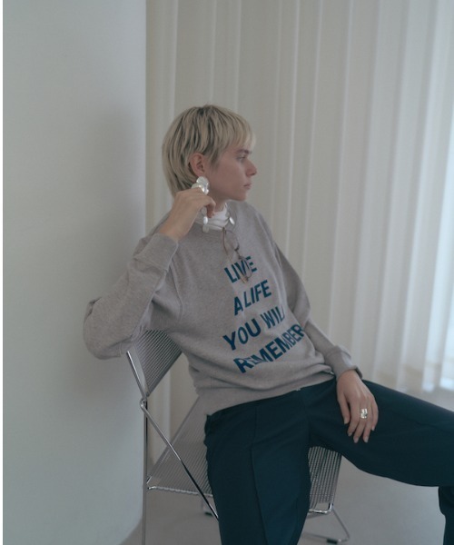 Muel Chic(ミュエルシック)の「Life sweat ライフスウェット(スウェット・レディース・ブラック/ヘザーグレー/オートミール・FREE)」の17枚目の写真