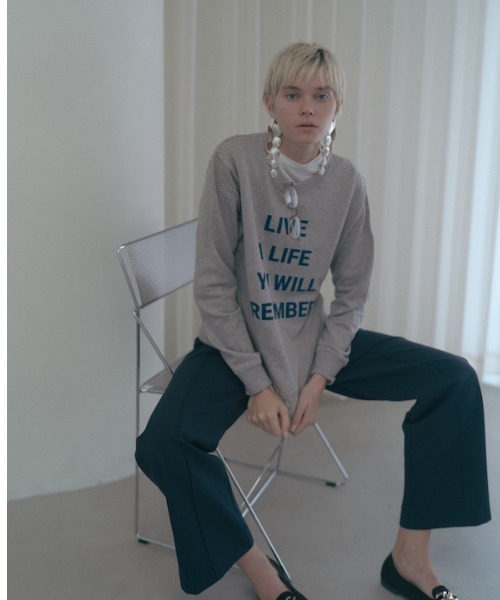 Muel Chic(ミュエルシック)の「Life sweat ライフスウェット(スウェット・レディース・ブラック/ヘザーグレー/オートミール・FREE)」の5枚目の写真