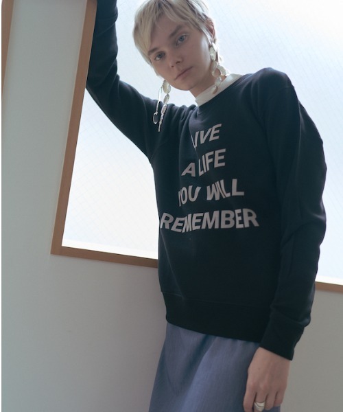 Muel Chic(ミュエルシック)の「Life sweat ライフスウェット(スウェット・レディース・ブラック/ヘザーグレー/オートミール・FREE)」の15枚目の写真