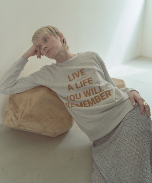 Muel Chic(ミュエルシック)の「Life sweat ライフスウェット(スウェット・レディース・ブラック/ヘザーグレー/オートミール・FREE)」の8枚目の写真