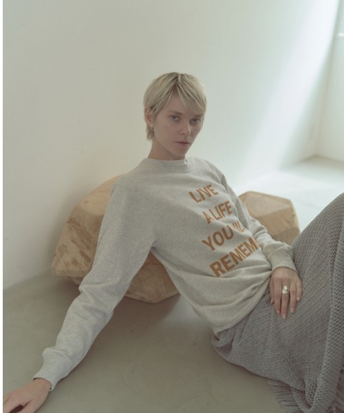 Muel Chic(ミュエルシック)の「Life sweat ライフスウェット(スウェット・レディース・ブラック/ヘザーグレー/オートミール・FREE)」の7枚目の写真