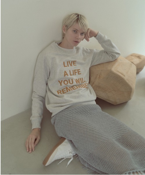Muel Chic(ミュエルシック)の「Life sweat ライフスウェット(スウェット・レディース・ブラック/ヘザーグレー/オートミール・FREE)」の10枚目の写真