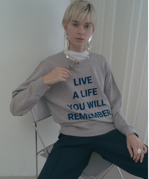 Muel Chic(ミュエルシック)の「Life sweat ライフスウェット(スウェット・レディース・ブラック/ヘザーグレー/オートミール・FREE)」の21枚目の写真
