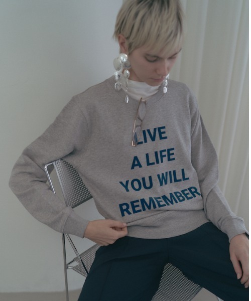 Muel Chic(ミュエルシック)の「Life sweat ライフスウェット(スウェット・レディース・ブラック/ヘザーグレー/オートミール・FREE)」の19枚目の写真