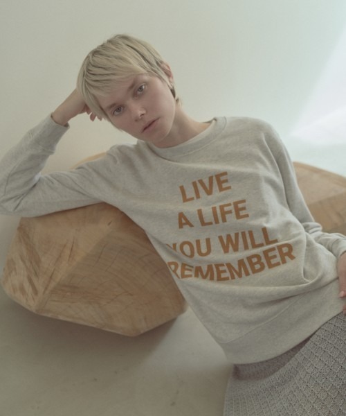 Muel Chic(ミュエルシック)の「Life sweat ライフスウェット(スウェット・レディース・ブラック/ヘザーグレー/オートミール・FREE)」の11枚目の写真