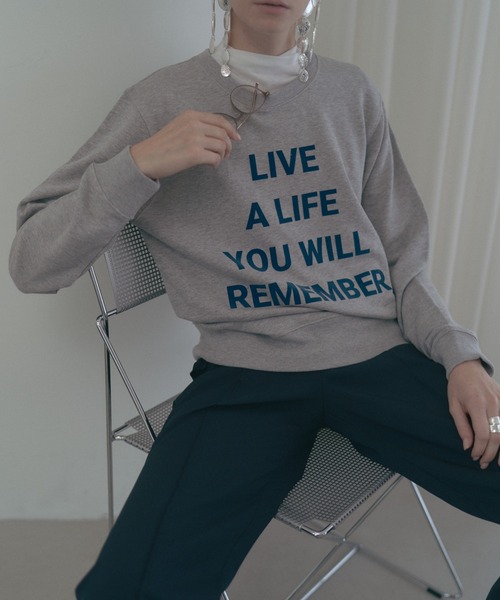 Muel Chic(ミュエルシック)の「Life sweat ライフスウェット(スウェット・レディース・ブラック/ヘザーグレー/オートミール・FREE)」の6枚目の写真