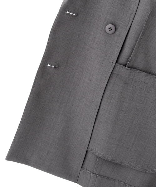 ナチュラルビューティベーシック　リネンライクダブルブレストボクシージャケット 楽天市場】リネンライクダブルブレストボクシージャケット