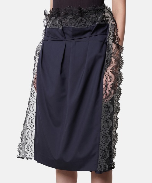 IRENE（アイレネ）の「レーストリムエプロンテイラードショーツ / Lace Trim Apron Tailored Short（その他パンツ・レディース・グレー・38/36/34）」の19枚目の写真