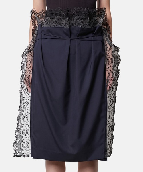 IRENE（アイレネ）の「レーストリムエプロンテイラードショーツ / Lace Trim Apron Tailored Short（その他パンツ・レディース・グレー・38/36/34）」の17枚目の写真