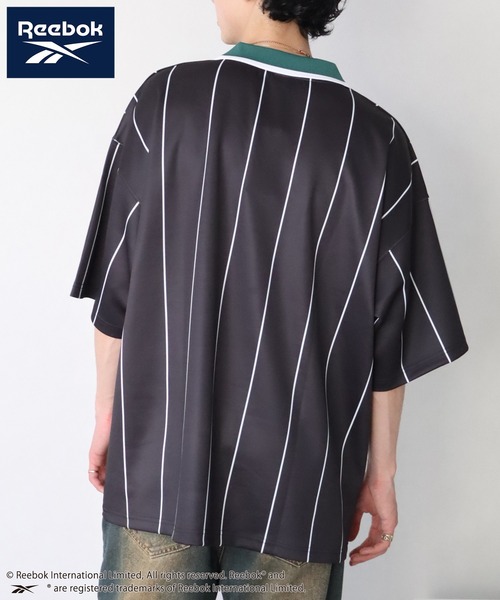 Reebok(リーボック)の「【Reebok/リーボック】オーバーサイズ 半袖 サッカーゲームシャツ(Tシャツ/カットソー・メンズ・サックスブルー/ホワイト/ブラック/チャコール・L/M/LL)」の15枚目の写真