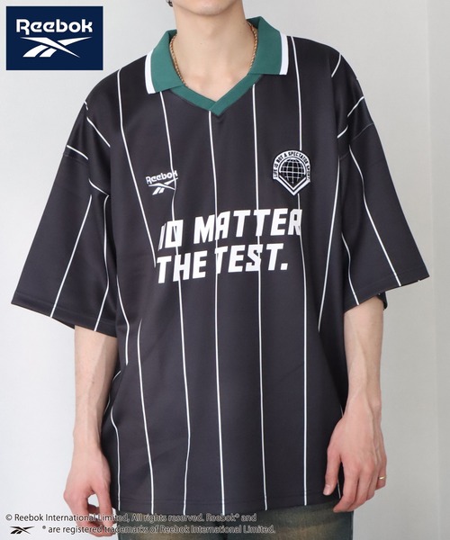 Reebok(リーボック)の「【Reebok/リーボック】オーバーサイズ 半袖 サッカーゲームシャツ(Tシャツ/カットソー・メンズ・サックスブルー/ホワイト/ブラック/チャコール・L/M/LL)」の13枚目の写真