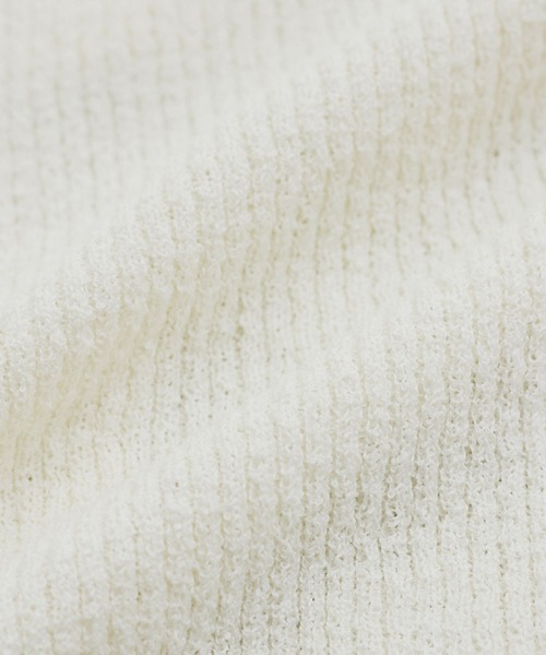 VIS(ビス)の「【WEB限定】スキッパーサマーニット【洗える】(ニット/セーター・レディース・ブラック/サックスブルー/オフホワイト・FREE)」の19枚目の写真