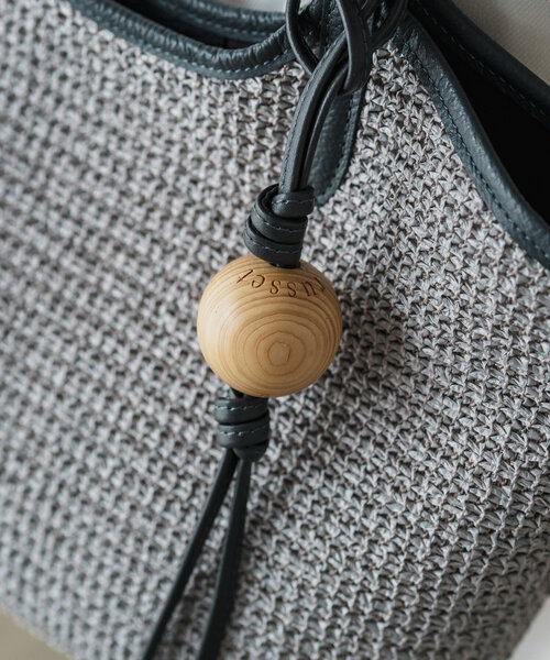 ラシット✖️BEARDSLEYコラボ第2弾small russet×BEARDSLEYコラボ第2弾】カゴトートバッグ｜ラシットの
