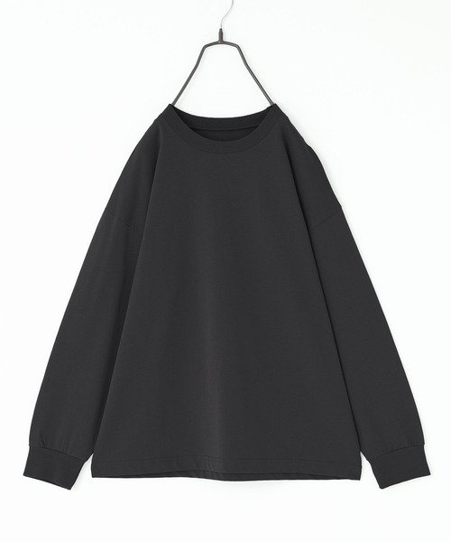 n'OrLABEL(ノアールレーベル)の「【機能素材】『シンプル長袖カットソー』(Tシャツ/カットソー・レディース・ネイビー/ラベンダー/ブラック/ブラック系その他/ブルー/オフホワイト・3L/S~M/L~LL)」の19枚目の写真