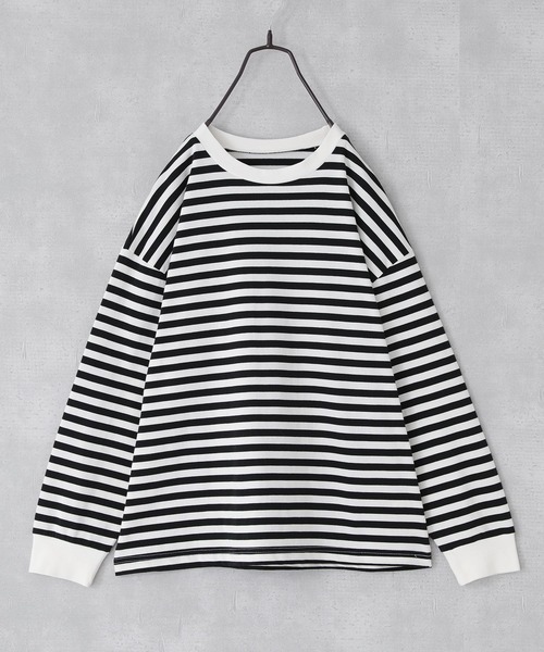 n'OrLABEL(ノアールレーベル)の「【機能素材】『シンプル長袖カットソー』(Tシャツ/カットソー・レディース・ネイビー/ラベンダー/ブラック/ブラック系その他/ブルー/オフホワイト・3L/S~M/L~LL)」の21枚目の写真