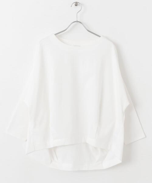 URBAN RESEARCH DOORS（アーバンリサーチドアーズ）の「コットンバックタック7分袖プルオーバー（Tシャツ/カットソー・レディース・オフホワイト/ライトブルー/ネイビー/ベージュ系その他・MEDIUM）」の11枚目の写真