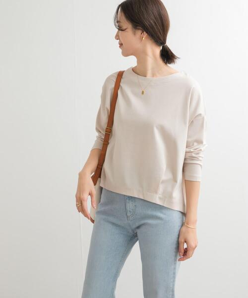 URBAN RESEARCH DOORS（アーバンリサーチドアーズ）の「コットンバックタック7分袖プルオーバー（Tシャツ/カットソー・レディース・オフホワイト/ライトブルー/ネイビー/ベージュ系その他・MEDIUM）」の15枚目の写真