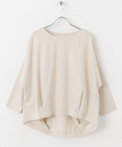 URBAN RESEARCH DOORS（アーバンリサーチドアーズ）の「コットンバックタック7分袖プルオーバー（Tシャツ/カットソー・レディース・オフホワイト/ライトブルー/ネイビー/ベージュ系その他・MEDIUM）」の22枚目の写真