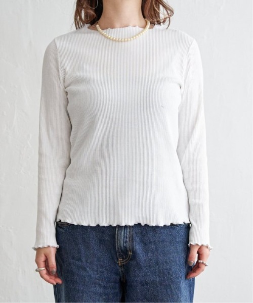 LBC（エルビーシー）の「三角テレコ配色メローロンT（Tシャツ/カットソー・レディース・その他/ホワイト/グリーン/チャコール・M/L）」の7枚目の写真