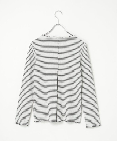 LBC（エルビーシー）の「三角テレコ配色メローロンT（Tシャツ/カットソー・レディース・その他/ホワイト/グリーン/チャコール・M/L）」の9枚目の写真