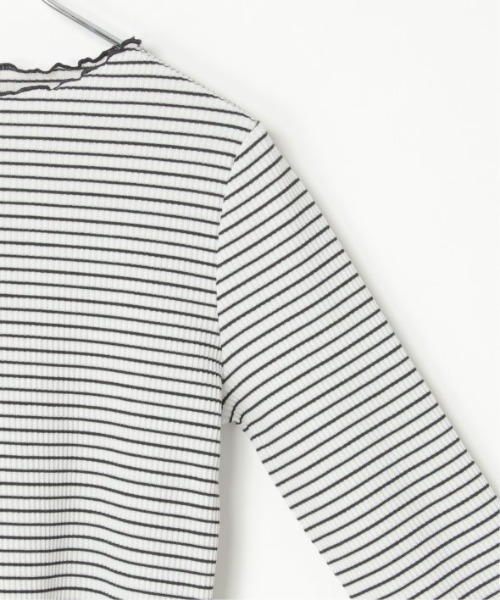 LBC（エルビーシー）の「三角テレコ配色メローロンT（Tシャツ/カットソー・レディース・その他/ホワイト/グリーン/チャコール・M/L）」の10枚目の写真