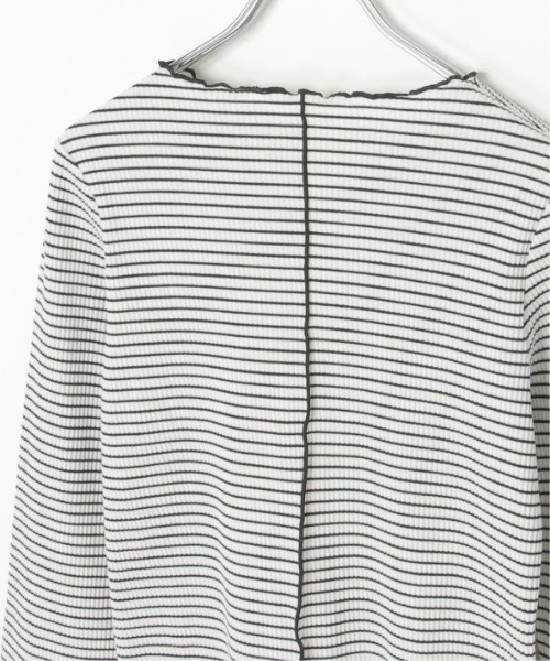 LBC（エルビーシー）の「三角テレコ配色メローロンT（Tシャツ/カットソー・レディース・その他/ホワイト/グリーン/チャコール・M/L）」の14枚目の写真