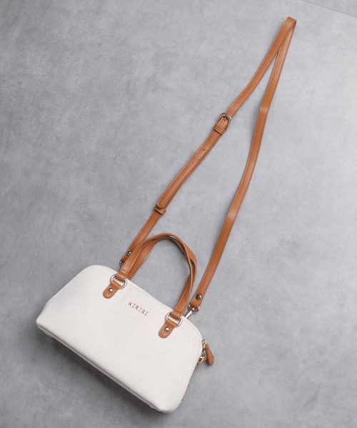 ARCHIVER（アーカイバ）の「【RS】【KIRIRI】2WAY キャンバス　ミニショルダーバッグ（ショルダーバッグ・レディース・ブラウン/ライトパープル/ブラック/オフホワイト・FREE）」の11枚目の写真