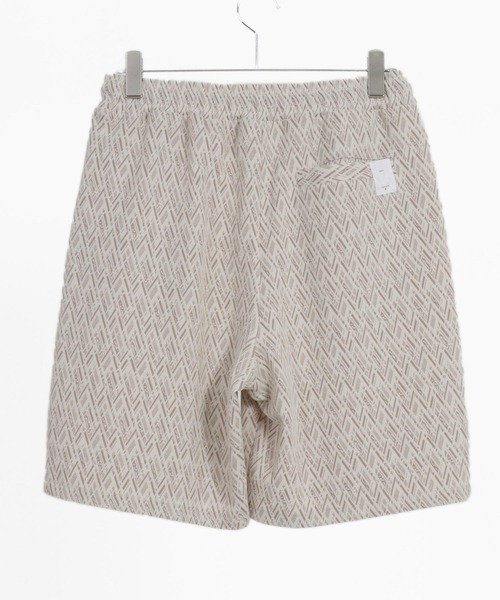 ANGENEHM（アンゲネーム）の「mp13335-Geometric jacquard fabric shorts ショートパンツ（その他パンツ・メンズ・ブラック/キナリ・S/M/L）」の9枚目の写真