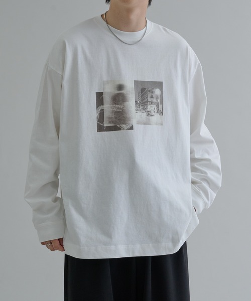 epnok（エプノック）の「フェードフォトロンTee（Tシャツ/カットソー・メンズ・ブラック/オフホワイト・SMALL/LARGE/MEDIUM）」の2枚目の写真