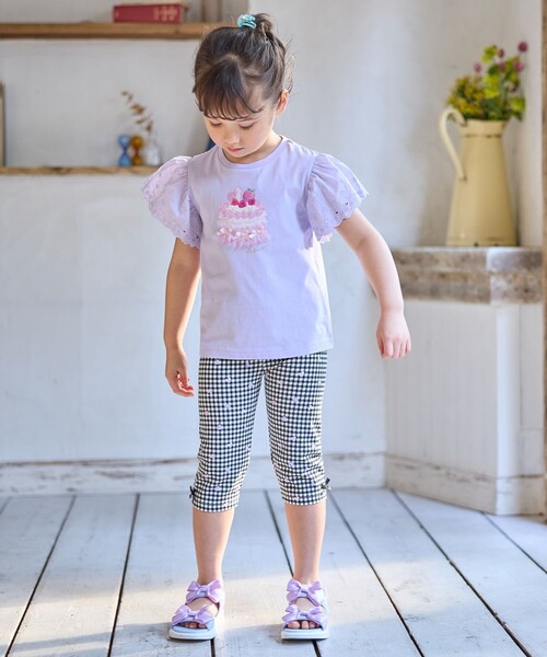 ANY(エニィ)の「袖レース ケーキプリント Tシャツ(Tシャツ/カットソー・キッズ・ホワイト系/ライラック系/ピンク系・90/100/110/120/130)」の13枚目の写真