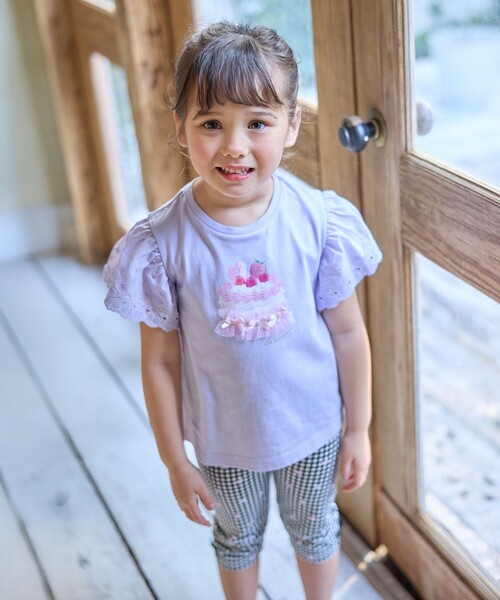 ANY(エニィ)の「袖レース ケーキプリント Tシャツ(Tシャツ/カットソー・キッズ・ホワイト系/ライラック系/ピンク系・90/100/110/120/130)」の14枚目の写真