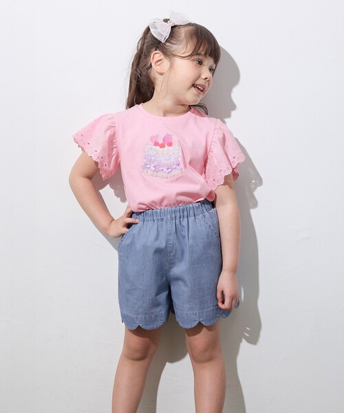 ANY(エニィ)の「袖レース ケーキプリント Tシャツ(Tシャツ/カットソー・キッズ・ホワイト系/ライラック系/ピンク系・90/100/110/120/130)」の22枚目の写真