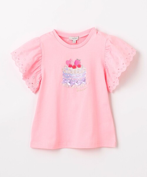 ANY(エニィ)の「袖レース ケーキプリント Tシャツ(Tシャツ/カットソー・キッズ・ホワイト系/ライラック系/ピンク系・90/100/110/120/130)」の8枚目の写真