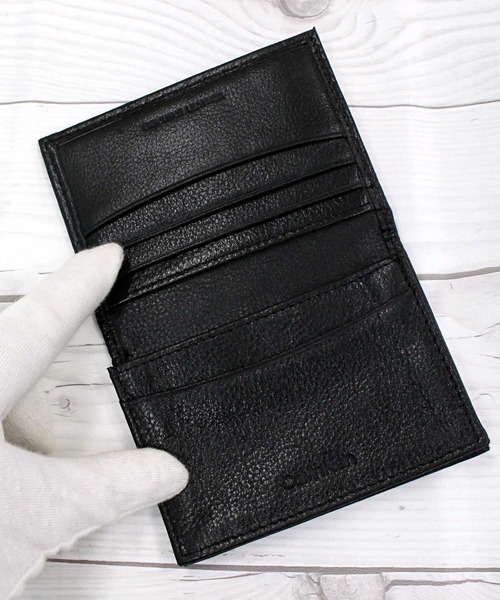   カルバンクライン CK レザーカードケース RFiD セール】CK ロゴプレート カードケース レザーカードケース RFiD