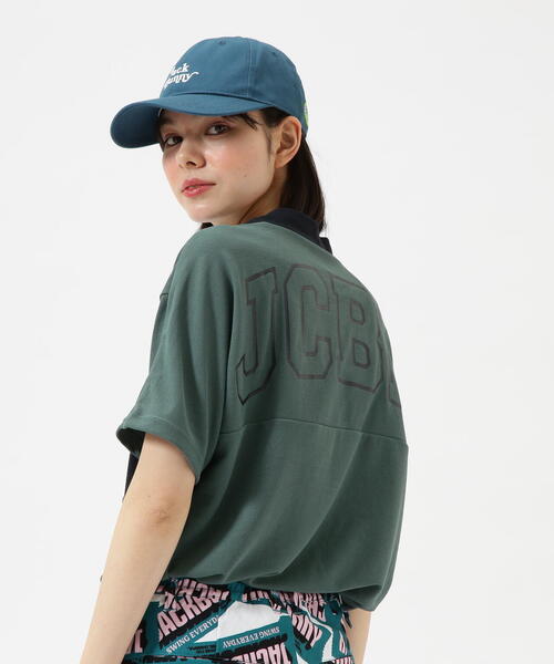 ジャックバニー ストレッチ半袖モックネックカットソー 263