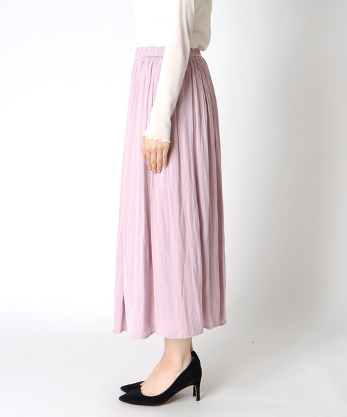 Jines(ジネス)の「割繊ギャザースカート(スカート・レディース・ネイビー/グレー/ピンク・38)」の17枚目の写真