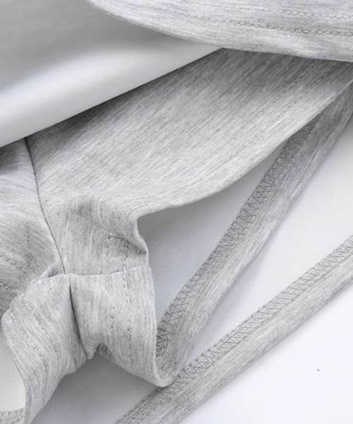 .KOM（ドットコム）の「A'GEM/9 × .kom 『.KOM/ドットケーオーエム』 スウェットクロップドZIPトップス＆スウェットﾐﾆｽｶｰﾄ/（スウェット・レディース・グレー・M）」の20枚目の写真